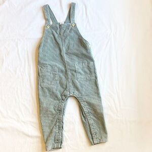 H&M Relaxed Fit Light Blue Corduroy Overalls - Like New - 18-24Mo